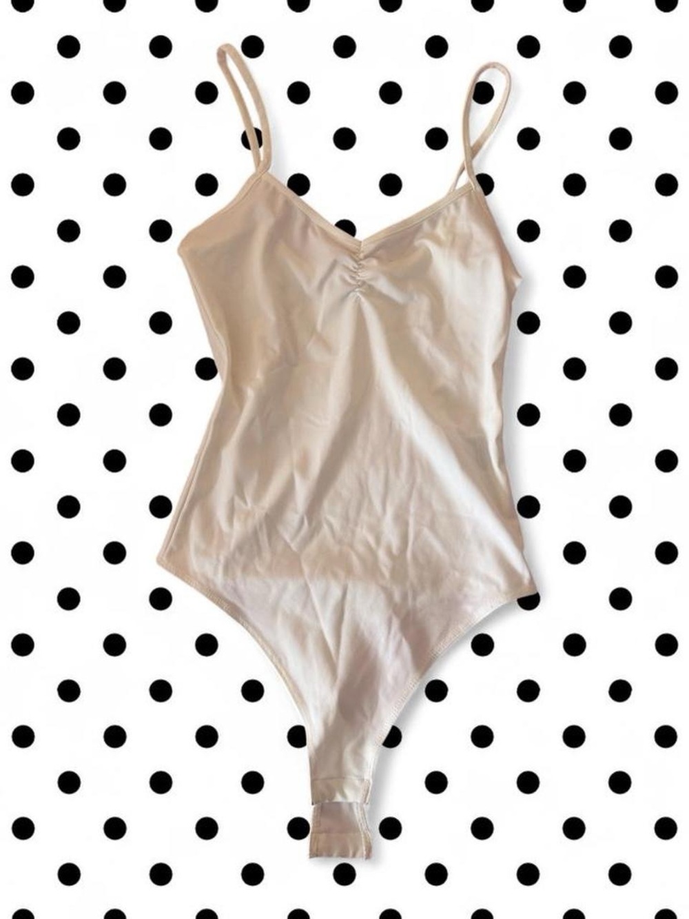Cotton On Cream White Ruched Bodysuit XS